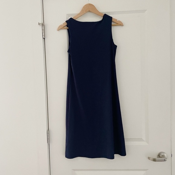 NWT Jude Connally Beth Jude Cloth Dress Long Navy - Picture 7 of 10